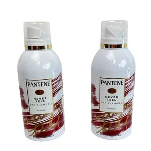 Pantene Never Tell Dry Shampoo 2 Pack 7.9oz Each Waterless Collection No Residue
